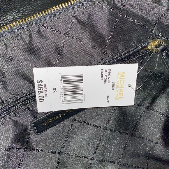 NWT Michael Kors large pebbled leather satchel bag & crossbody shoulder strap - Picture 4 of 6